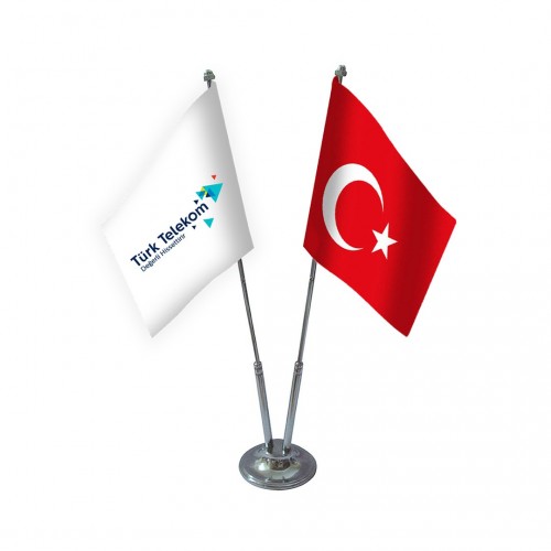İkili Türk Telekom Masa Bayrağı Takımı