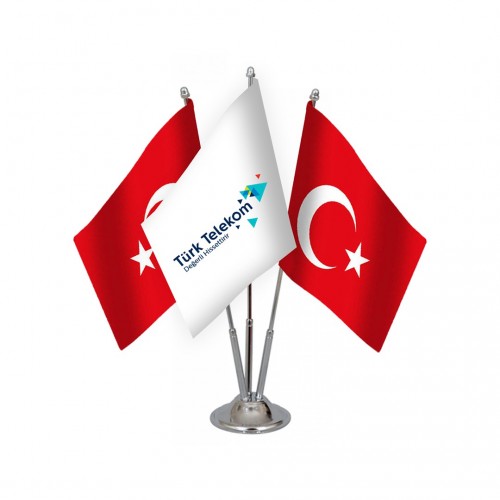 Üçlü Türk Telekom Masa Bayrağı Takımı