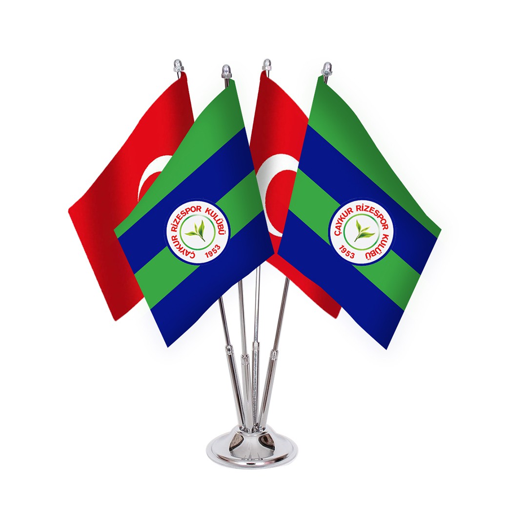 Dörtlü Çaykur Rizespor Masa Bayrağı Takımı Dörtlü Çaykur Rizespor Masa Bayrağı Takımı
