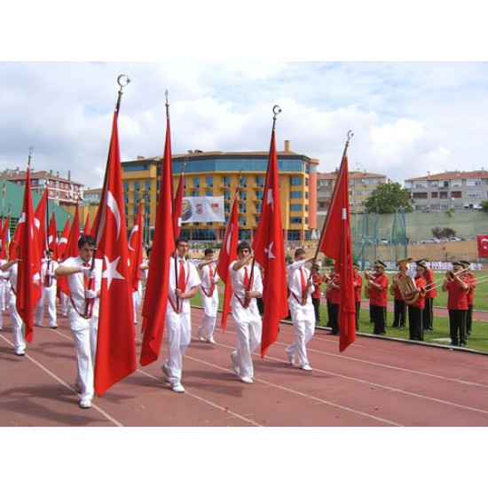 Okul Tören Direği Ahşap Takım Okul Tören Direği Ahşap Takım