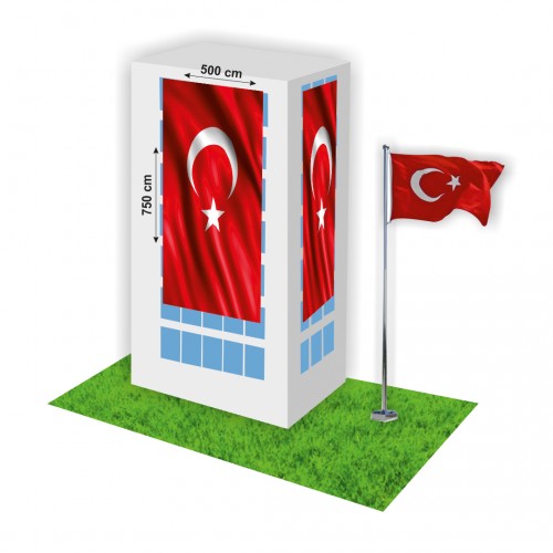 500x750 Türk Bayrağı