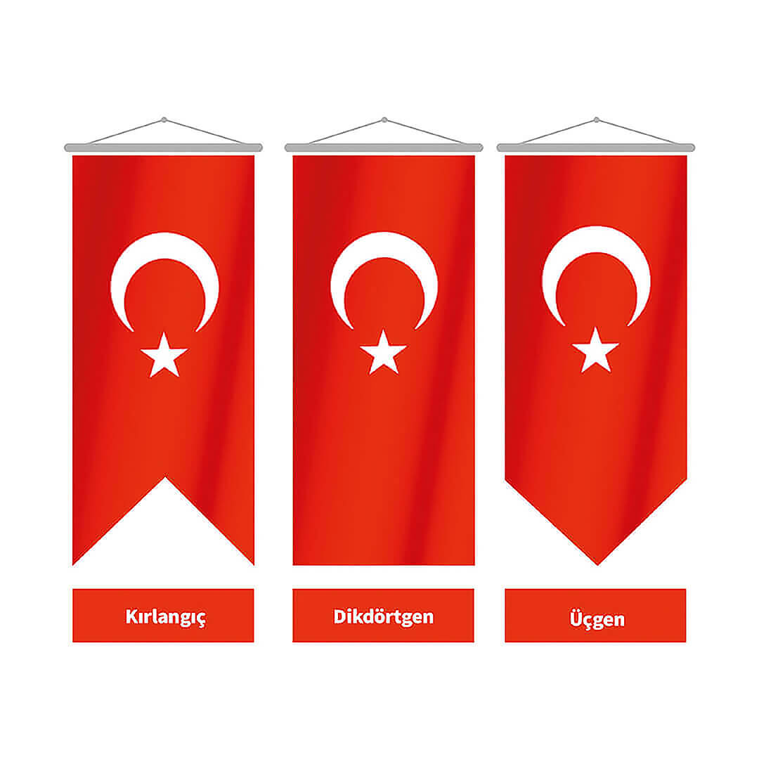 30x100 Kırlangıç Türk Bayrağı