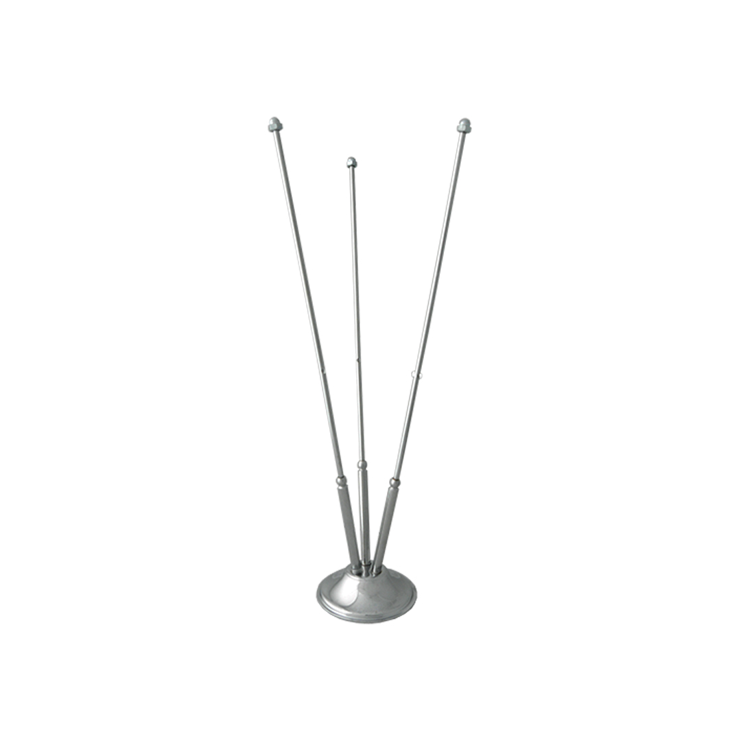 Üçlü Krom Masa Bayrağı Direği Üçlü Krom Masa Bayrağı Direği